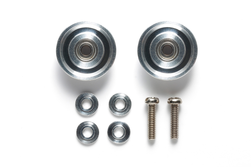95497 TAMIYA HG 13mm Tapered Aluminum Ball-Race Rollers (Ringless)