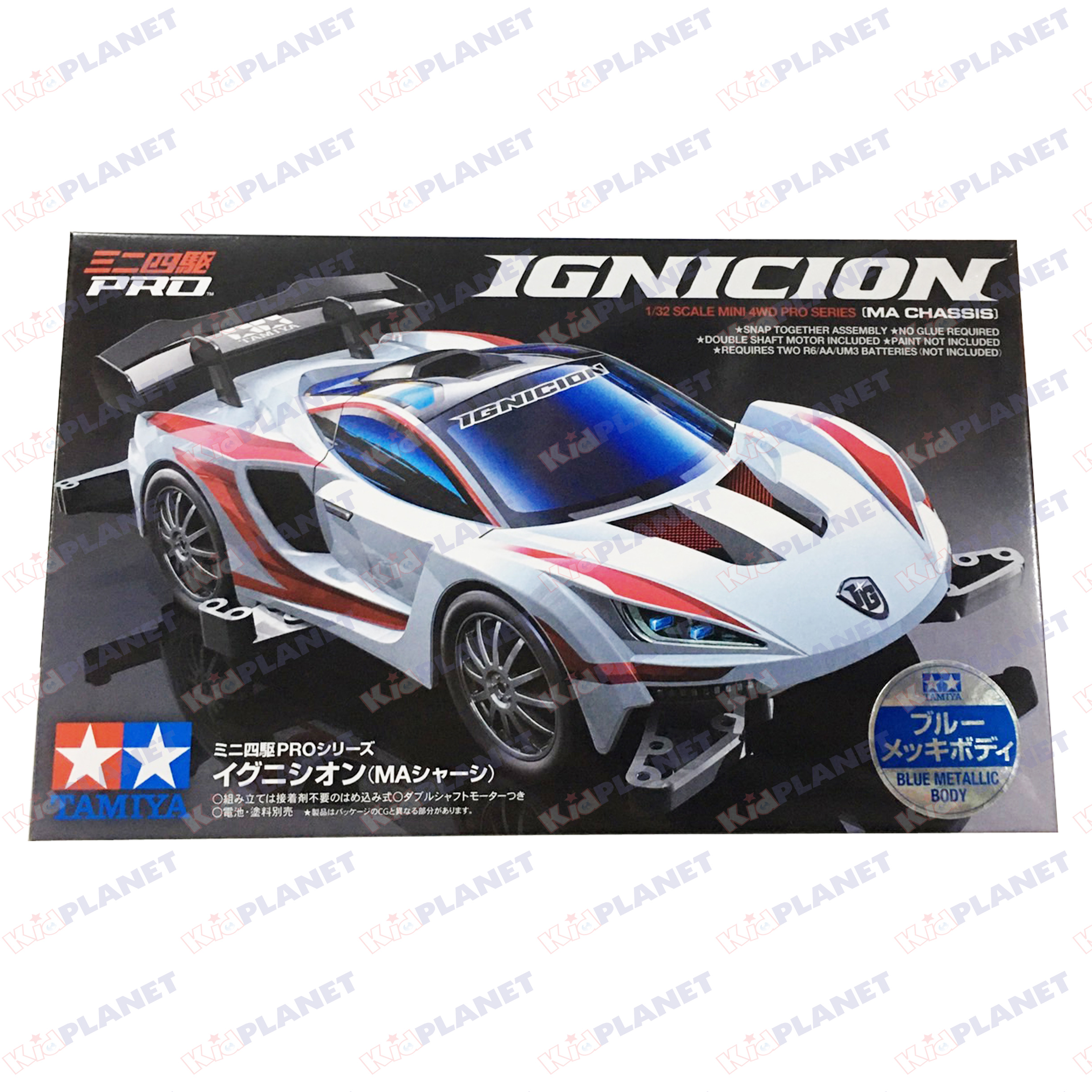 95165 TAMIYA Mini 4WD Ignicion Blue Metallic Body (MA)