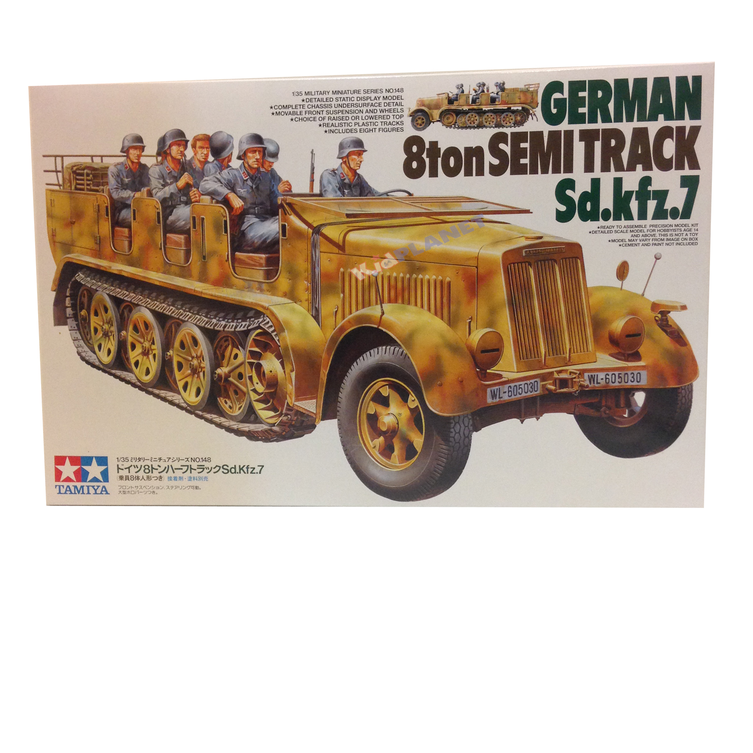 35148 TAMIYA MODEL 1/35 German 8Ton Semi Track Sd.Kfz.7