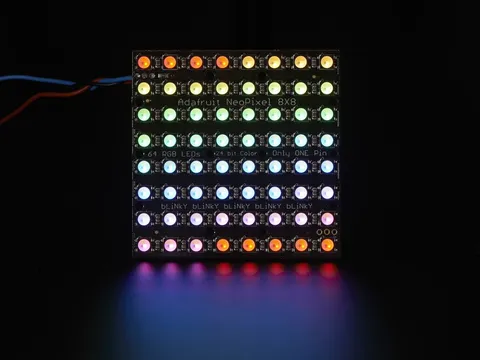 NeoPixels RGB แถบไฟ LED แบบตาราง Matrix สำหรับ Arduino