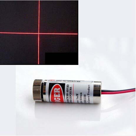 5mW 5V 650nm Cross Line Laser Module Industrial grade Metal Body เส้นแนวตั้งและนอน
