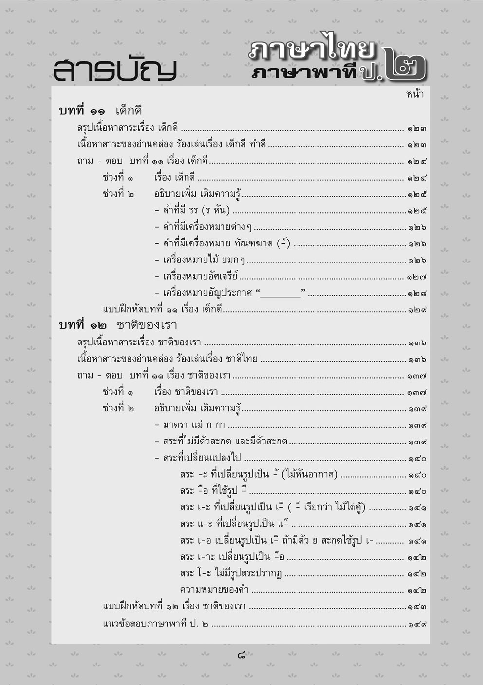 สรุป ถามตอบ และแบบฝึกหัด ภาษาไทย ป.2 ภาษาพาที โดย พ.ศ.พัฒนา