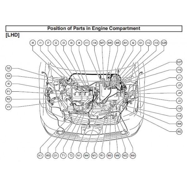 CD คู่มือซ่อม WIRING DIAGRAM TOYOTA PRIUS เครื่องยนต์ 1NZ-FXE