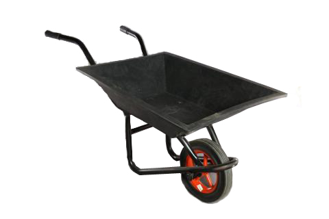 รถเข็นปูน สีดำ