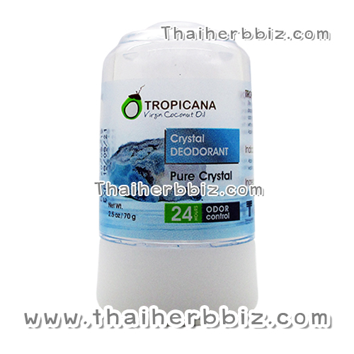 สารส้มระงับกลิ่นกายทรอปิคานา Pure Crystal 70 กรัม
