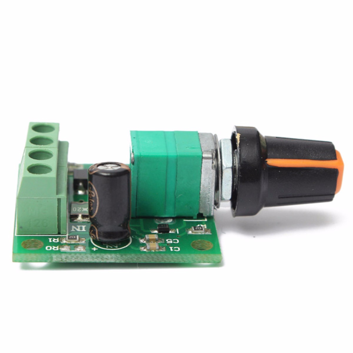 โมดูลปรับความเร็วมอเตอร์ DC แบบ PWM DC 1.8-12V 2A PWM Motor Speed Controller 0~100% Adjustable Drive Module 1803B