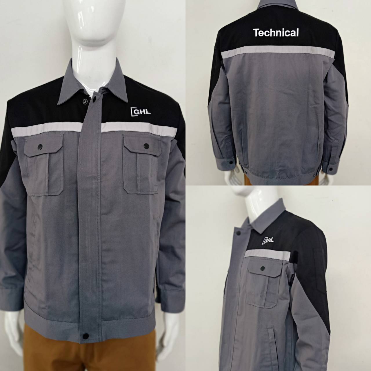 Jacket Casual เสื้อแจ็คเก็ตเซฟตี้ เทปสะท้อนแสง แจ็คเก็ตคลุมงาน แจ็คเก็ตเนื้อผ้าคอมทวิว และสั่งผลิตได้ พร้อมปัก