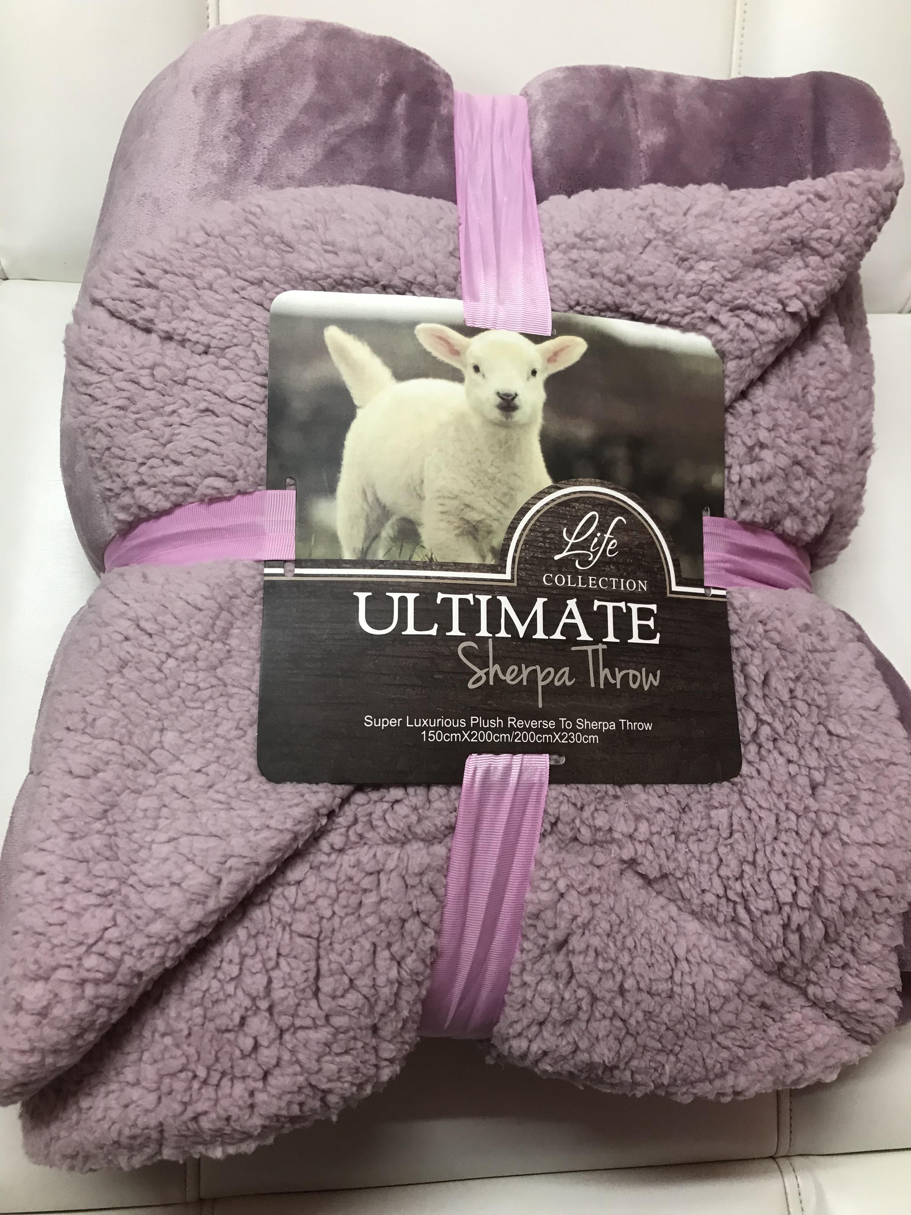 ผ้าห่มขนแกะ8ฟุต 2 ชั้น รุ่นสีเดียว โปร 595 ส่งฟรี