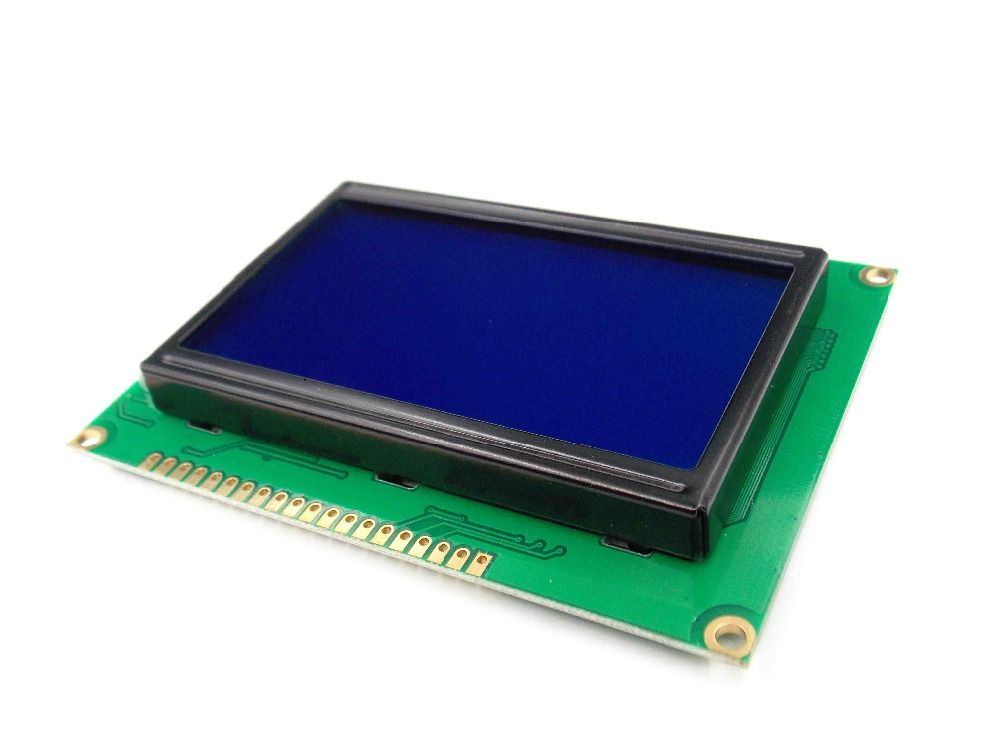 12864 LCD Display Module with Blue Backlight ST7920