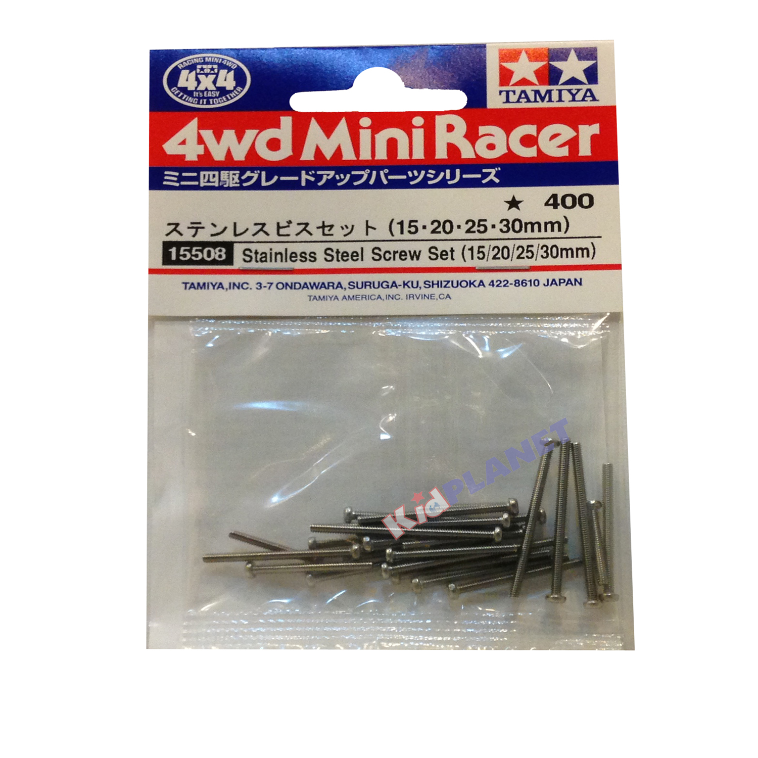 15508 Tamiya Stainless Steel Screw Set (15/20/25/30mm)