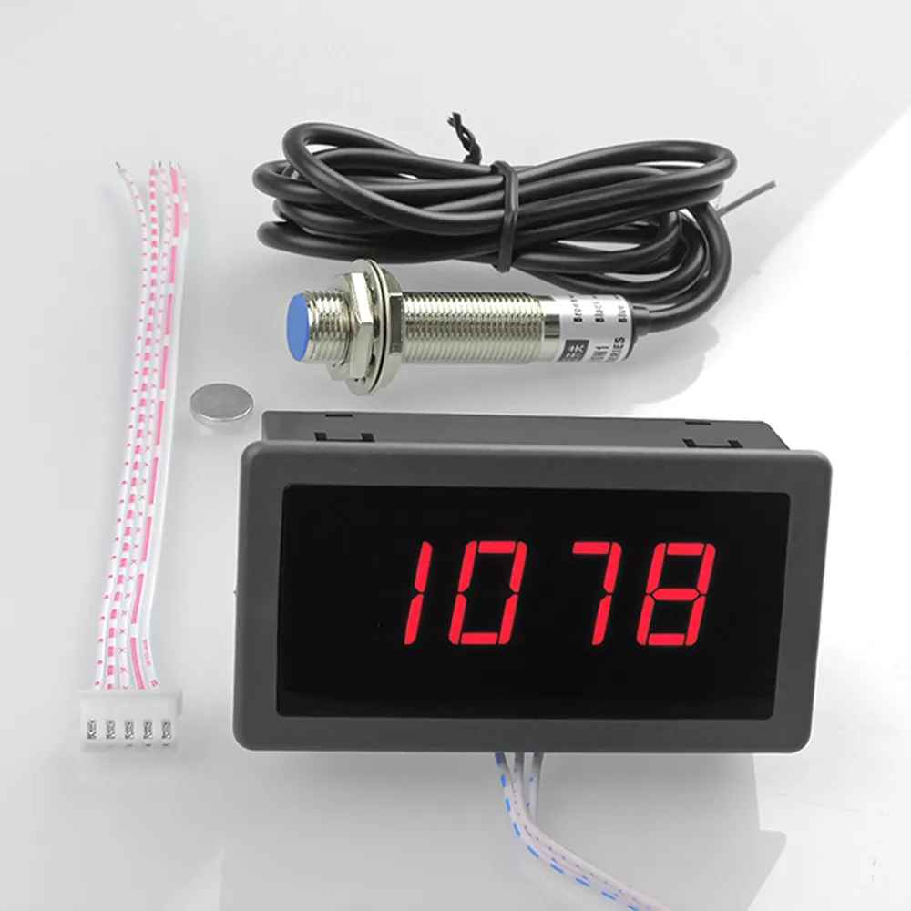 อุปกรณ์วัดรอบ Digital Tachometer RPM Speed Hall Switch Sensor