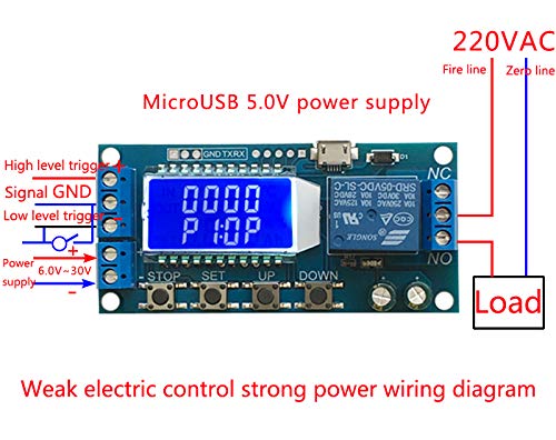 XY-LJ02 Timer Relay Delay Switch Module รีเลย์ไทม์เมอร์ พร้อมจอแสดงผล