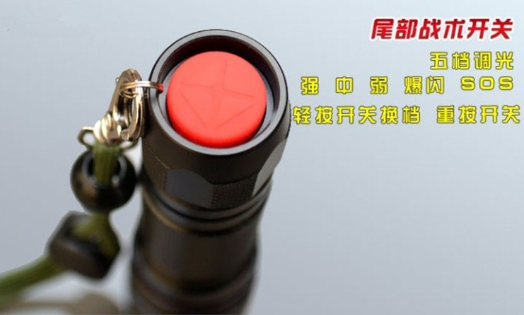 ไฟฉายพกพาแรงสูง Cree LED ชนิด T6 2 (U2)