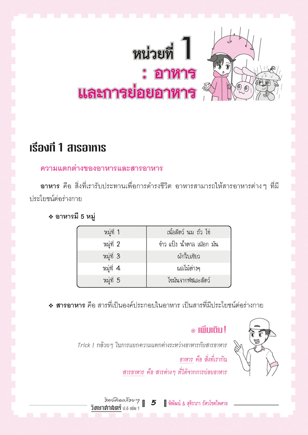 วิทย์คิดกล้วยๆ วิทยาศาสตร์ ป.6 เล่ม 1 (หลักสูตรใหม่) โดย พ.ศ.พัฒนา