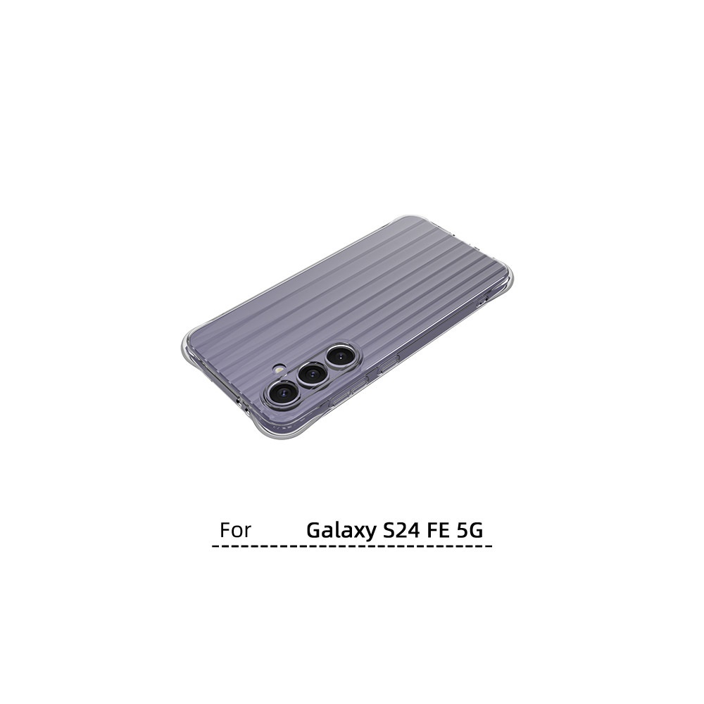 เคสสำหรับ Samsung Galaxy S24 FE แบบ TPU ใสอ่อนนิ่มลายคลื่น