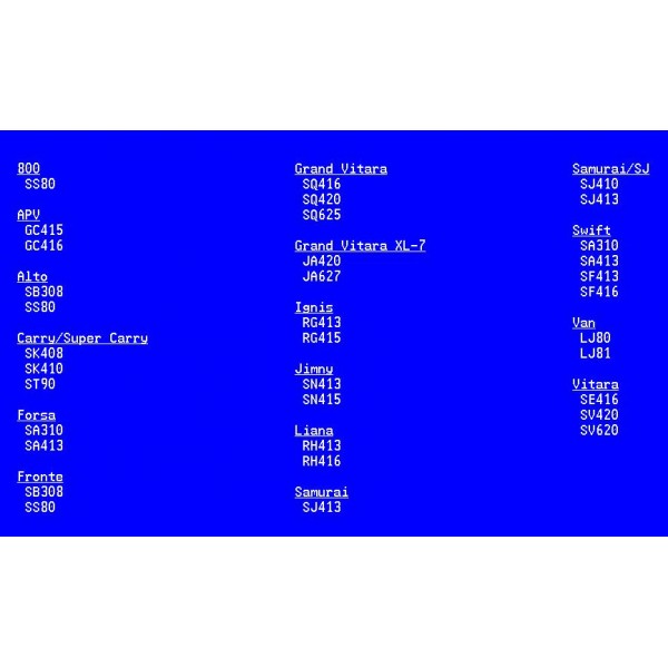 CD โปรแกรมรวม คู่มือ PART NUMBER อะไหล่ SUZUKI ทุกรุ่น มีรูปอะไหล่ประกอบ