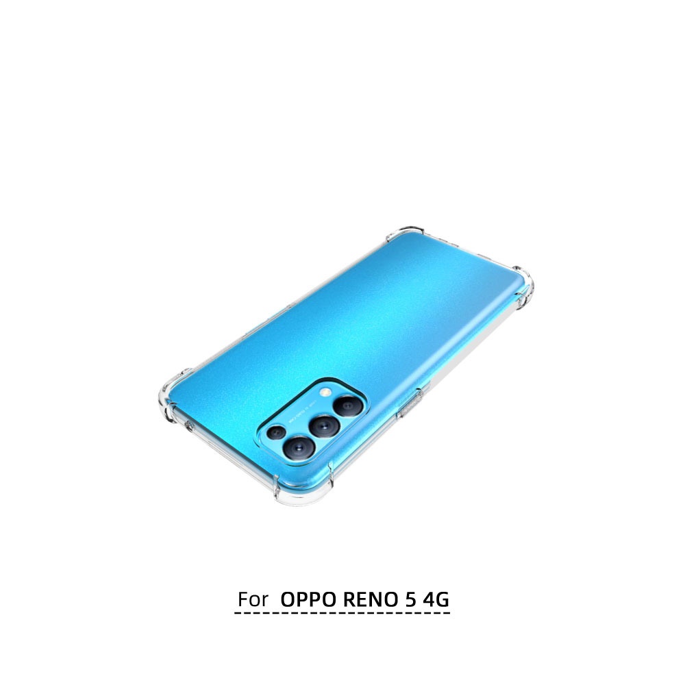 เคส OPPO Reno 5 (4G) แบบ TPU ใสเสริมขอบและมุมกันกระแทก