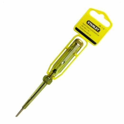 ไขควงเทสไฟ ลองไฟเดี่ยว STANLEY 66-119 5.5" เครืองมือช่างไฟฟ้า นิยมใช้กัน