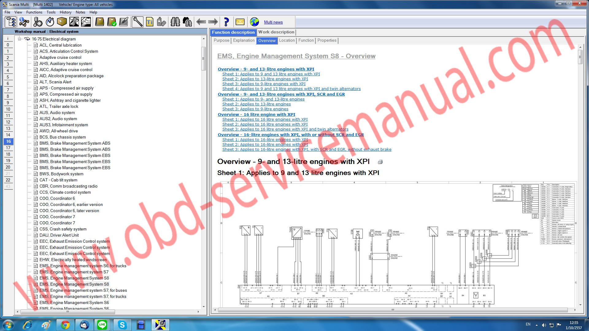 โปรแกรมรวม คู่มือซ่อม+วงจรไฟฟ้า+พาร์ทอะไหล่+รหัสปัญหาต่างๆ SCANIA Ver.2014 เดือน 02