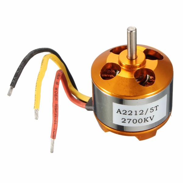 A2212 Brushless RC Motor KV2700 มอเตอร์ไร้แปรง แกนเรียบ พร้อมชุดสกรูและฐานยึด