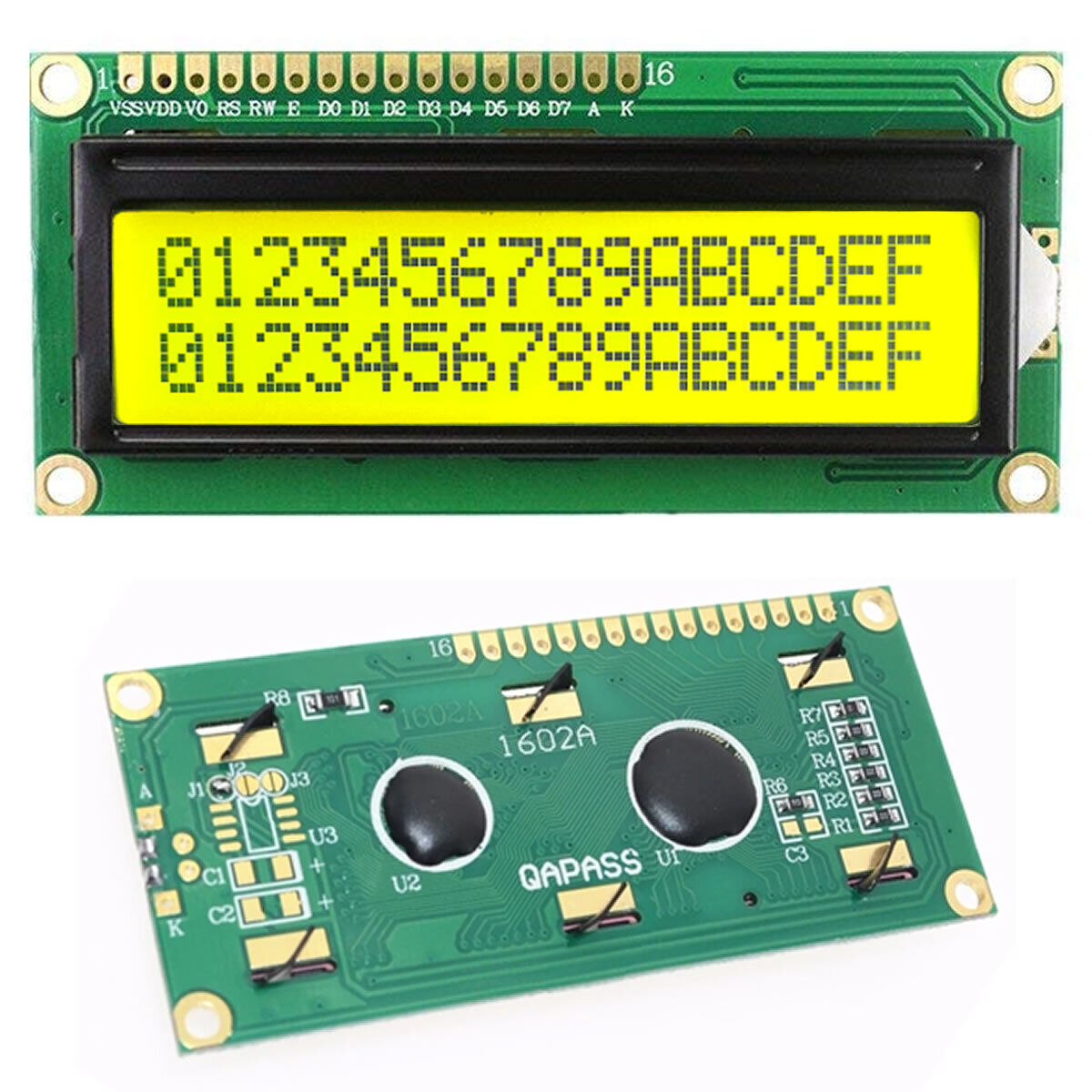 1602 LCD (Yellow Screen) 16x2 LCD