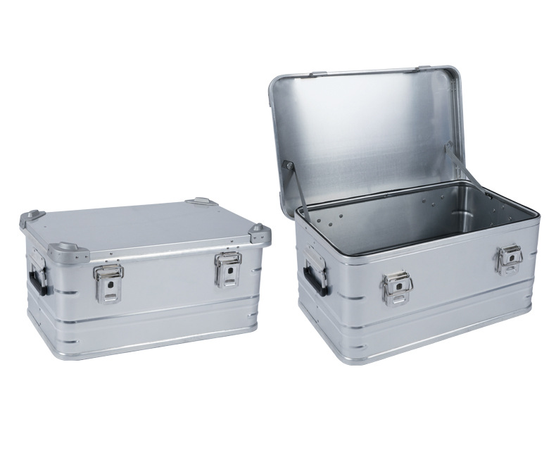 กล่องอลูมิเนียม เก็บของ แค้มปิ้ง 58 ลิตร Aluminum Storage Box 58L
