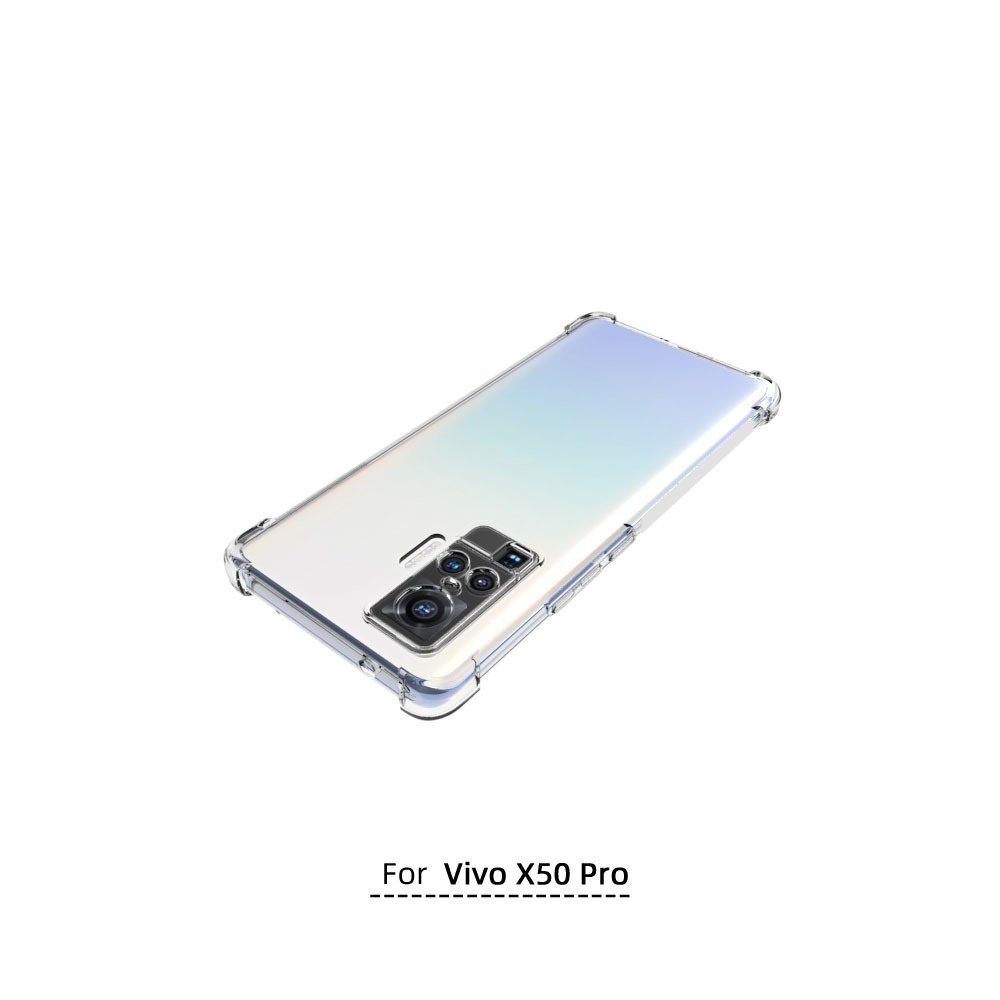 เคส Vivo X50 Pro ใสเสริมขอบและมุมกันกระแทก
