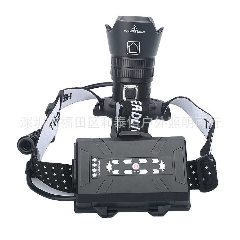 ไฟฉายคาดศีรษะแรงสูง แบบ 1 หลอดปรับขยายได้ LED P99 9 Core , JamieFire T138 แสงขาว ชุดแบตเตอรี่คุณภาพสูง พร้อมกล่องใส่และหูหิ้ว