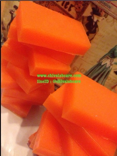 สบู่มะละกอ-แครอท ปรับผิวขาว สูตรเข้มข้น ขนาด 10 ก้อน