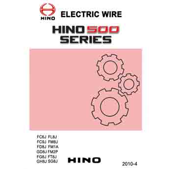 วงจรไฟฟ้าเครื่องยนต์ญี่ปุ่น WIRING DIAGRAM HINO MEGA 500 SERIES (2010-4~)