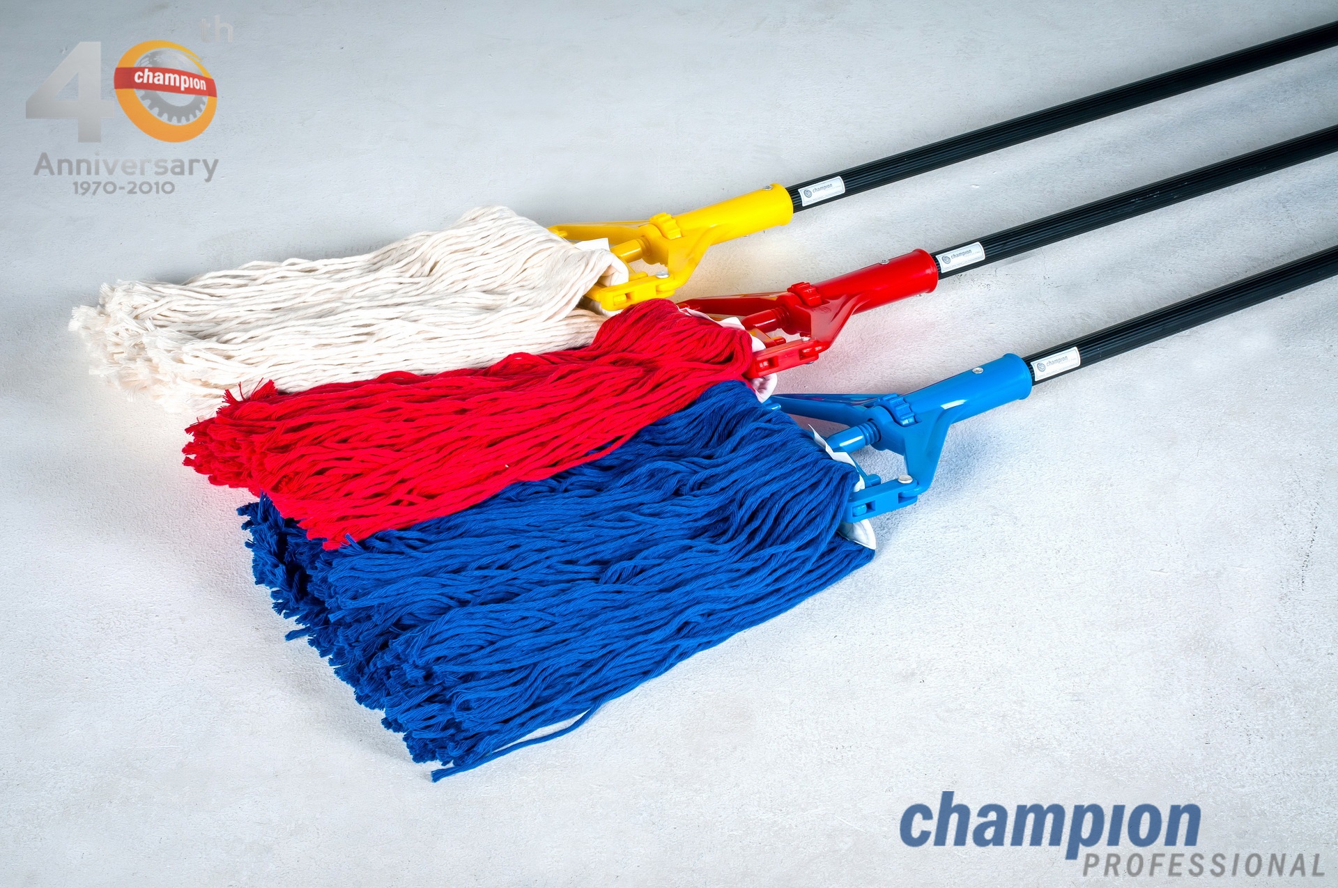 ม็อปถูพื้นหัวพลาสติก 8" CHAMPION