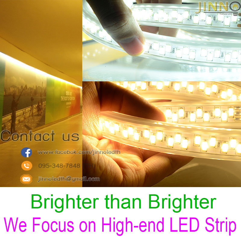 ไฟสายยาง 220v รุ่น 5630 180led รุ่น Milky wire