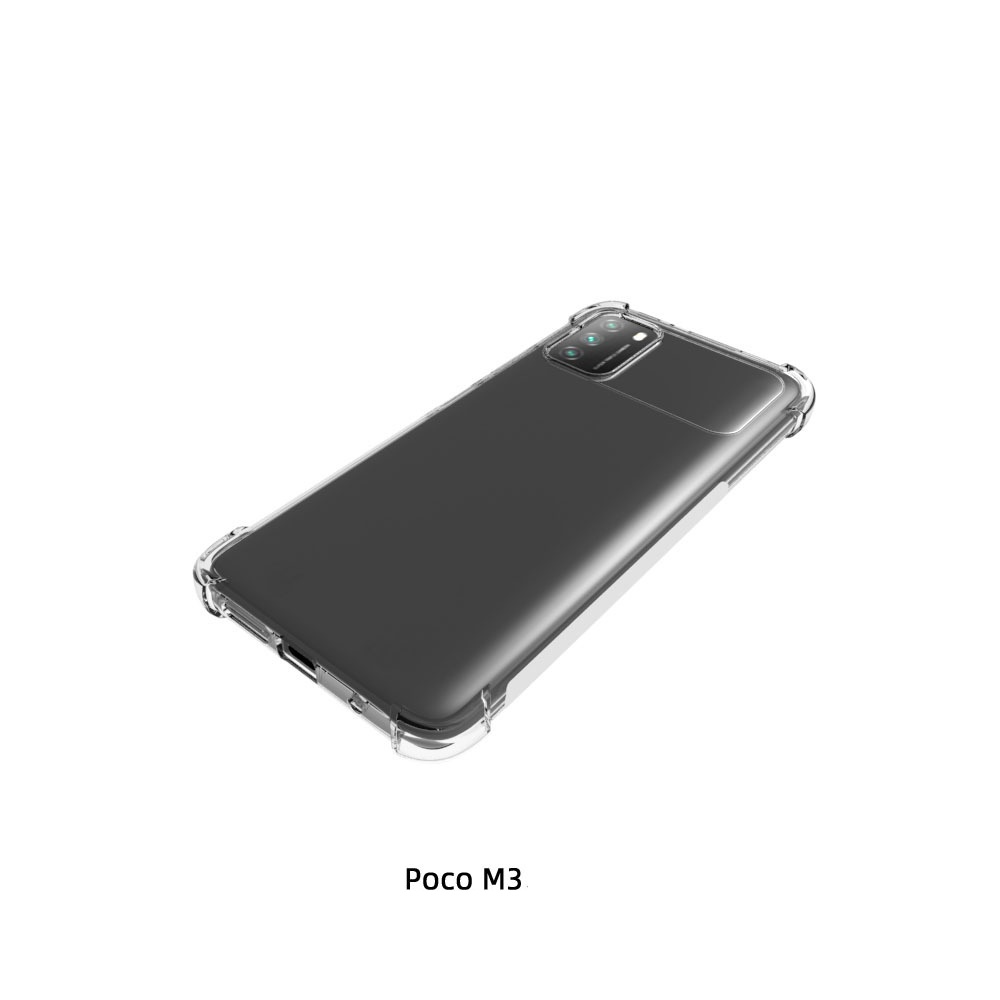 เคส POCO M3 ใสเสริมขอบและมุมกันกระแทก