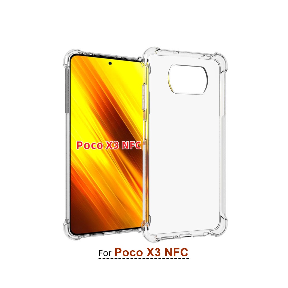 เคส POCO X3 NFC ใสอ่อนเสริมขอบกันกระแทก