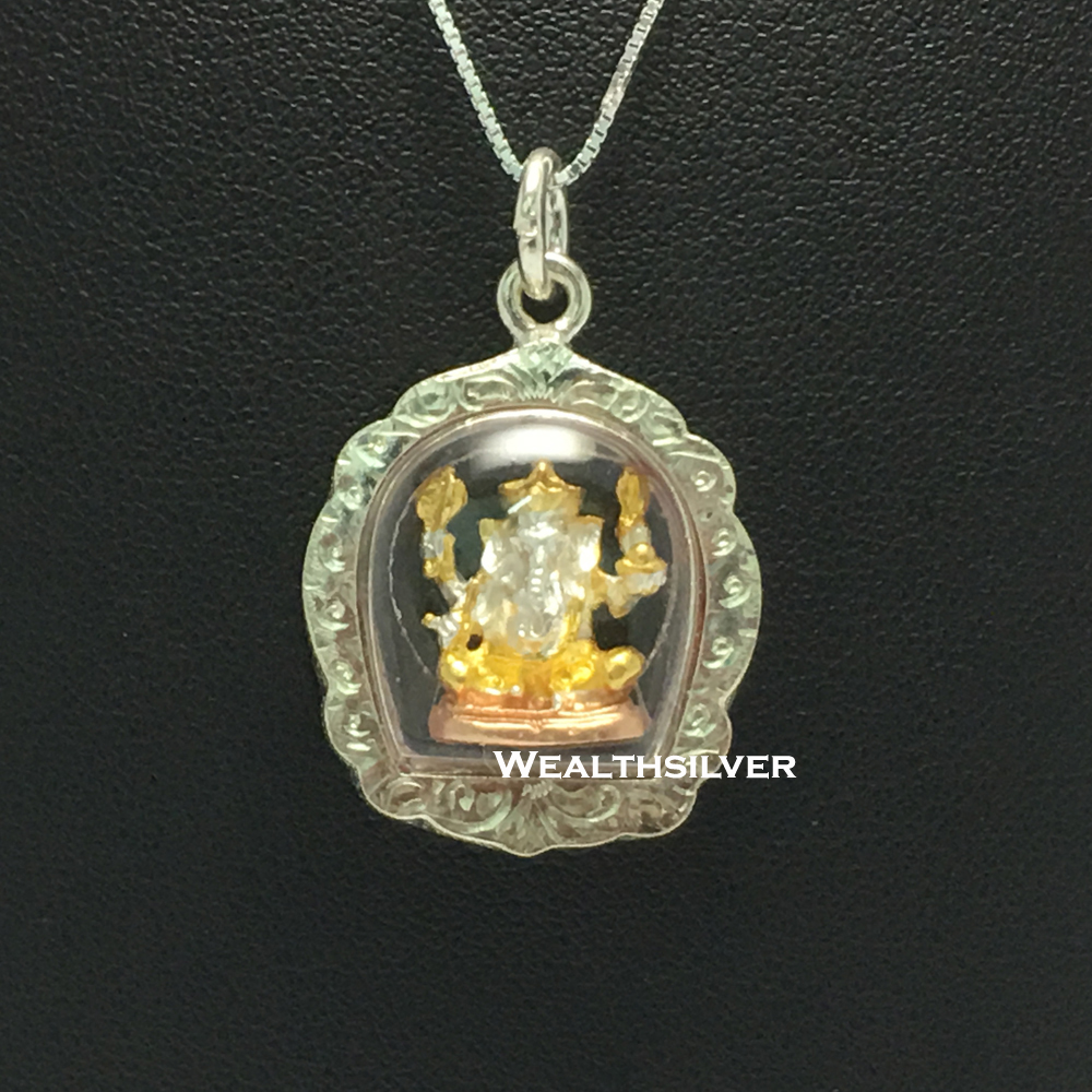 จี้พระพิฆเนศองค์3กษัตริย์ L แกะลายญี่ปุ่น