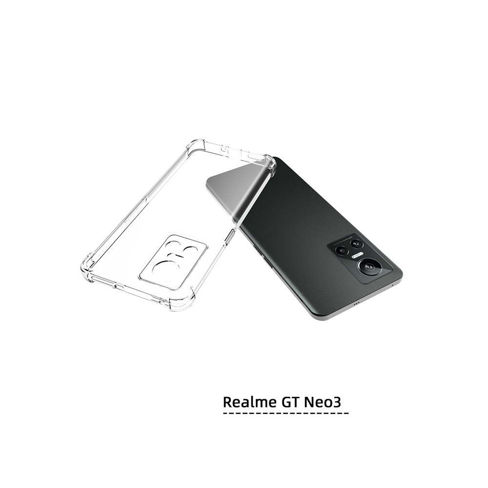 เคส realme GT NEO 3 แบบ TPU ใสเสริมขอบและมุมกันกระแทก