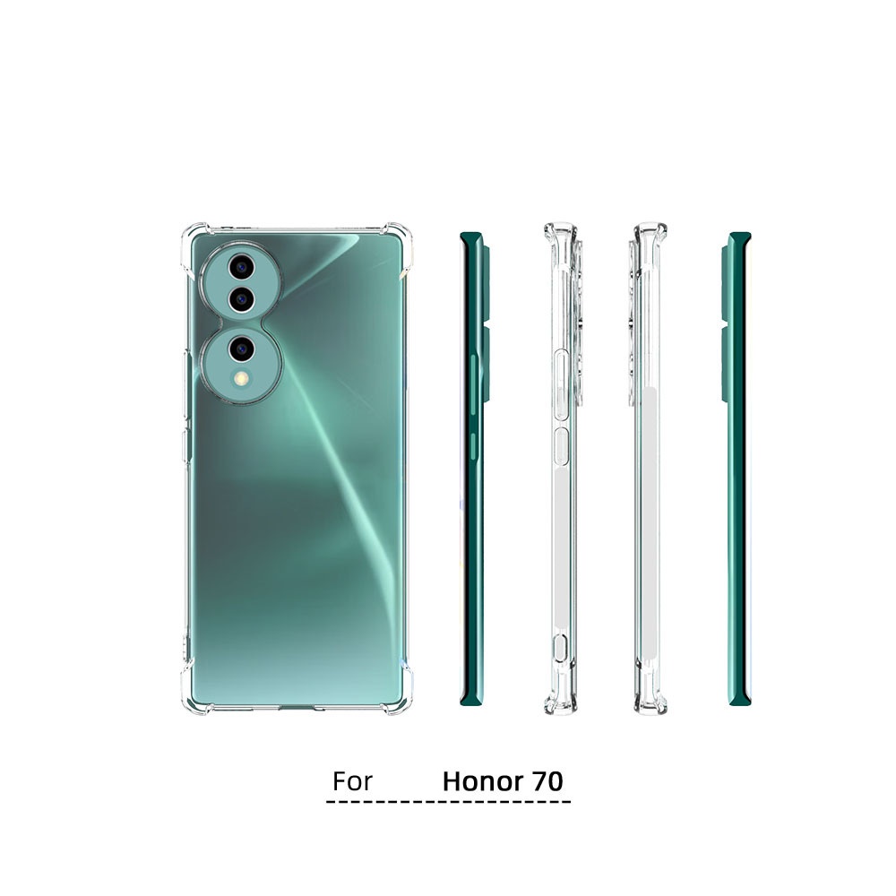 เคส Honor 70 แบบ TPU ใสเสริมขอบและมุมกันกระแทก