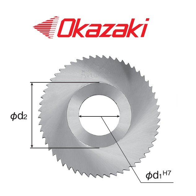ใบคัตเตอร์คาร์ไบด์ SMS - Solid Carbide Metal Slitting Saws SMS Series [Brand: Okazaki]