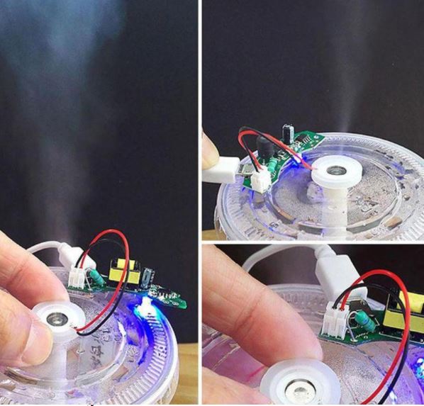 เครื่องพ่นไอน้ำนาโน สร้างหมอก ไอน้ำ พร้องแท่งดูดซับน้ำครบชุด USB Air Humidifier Atomizer