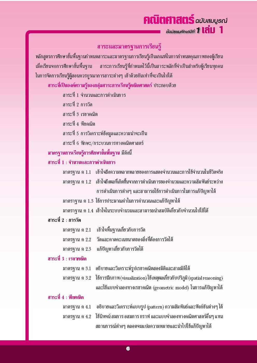 คู่มือคณิตศาสตร์ พื้นฐานและเพิ่มเติม ม.1 เล่ม 1