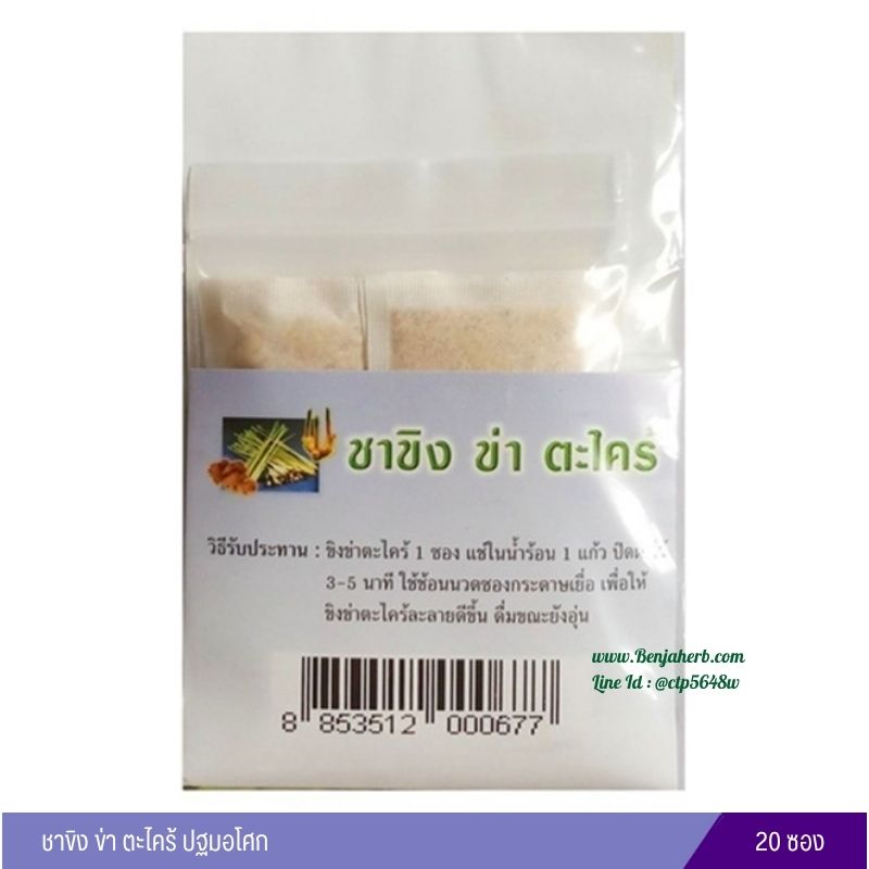 ชาขิง ข่า ตะไคร้ ปฐมอโศก