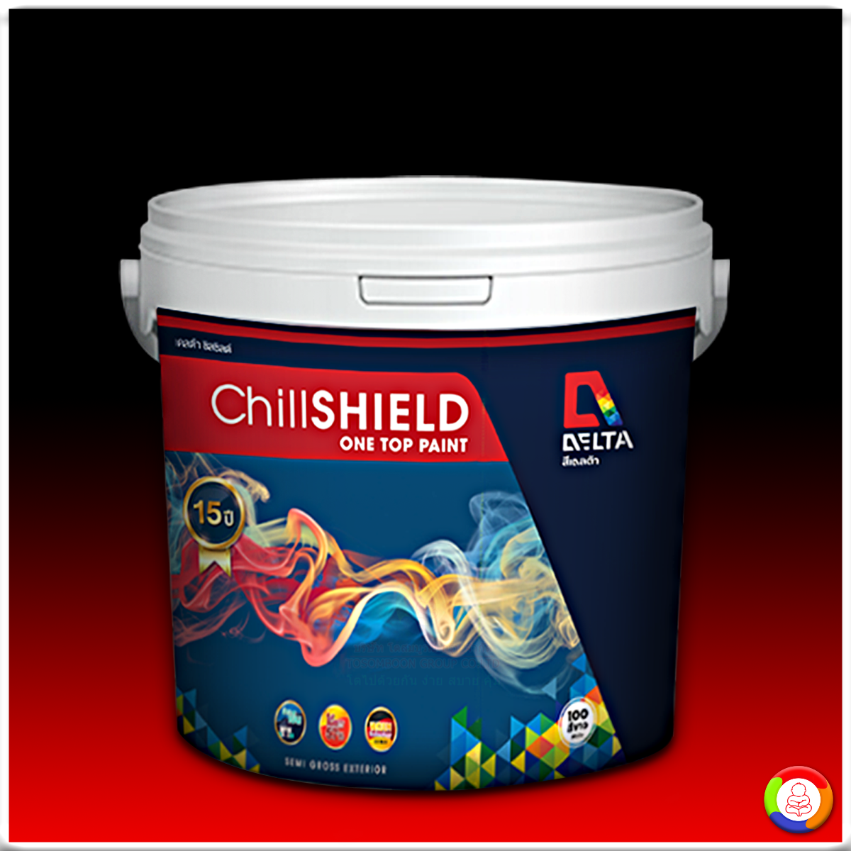 Delta ChillSHIELD สีน้ำอะครีลิคกึ่งเงา เดลต้า ชิล ชิลด์ สำหรับภายนอก