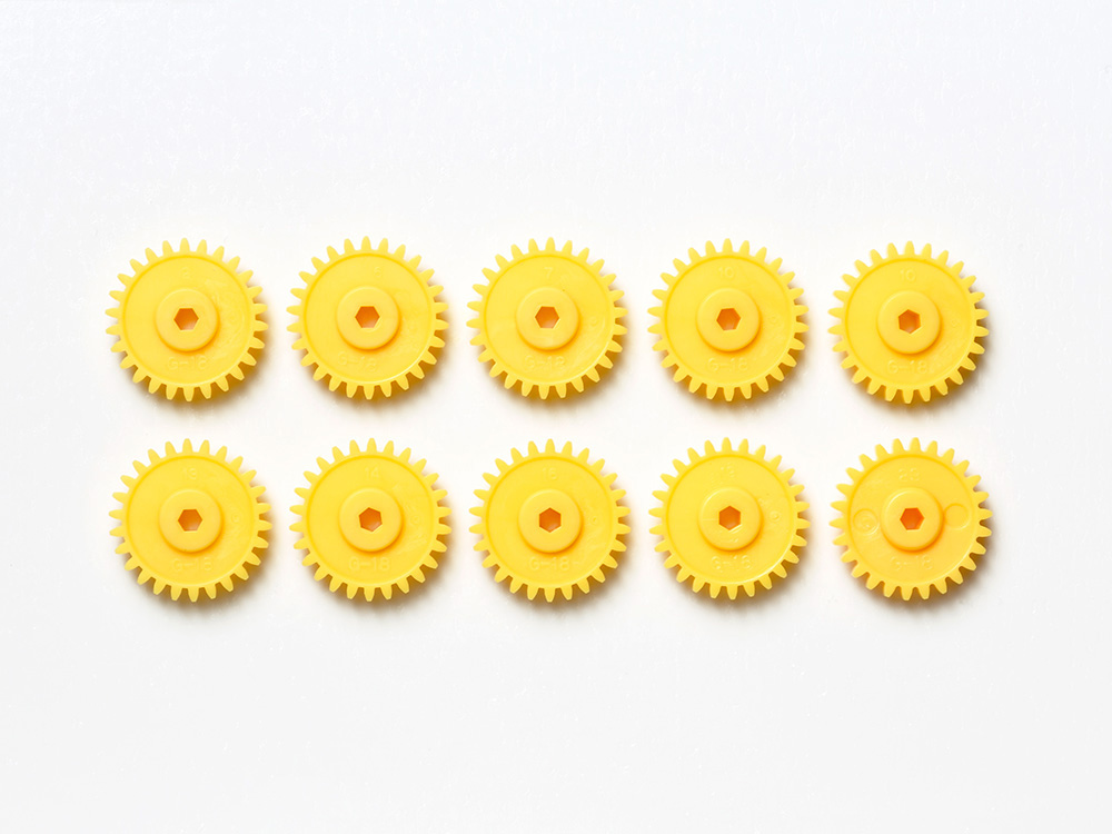10312 TAMIYA Mini 4WD AO-1041 G-18 Gear (Yellow/10pcs.)