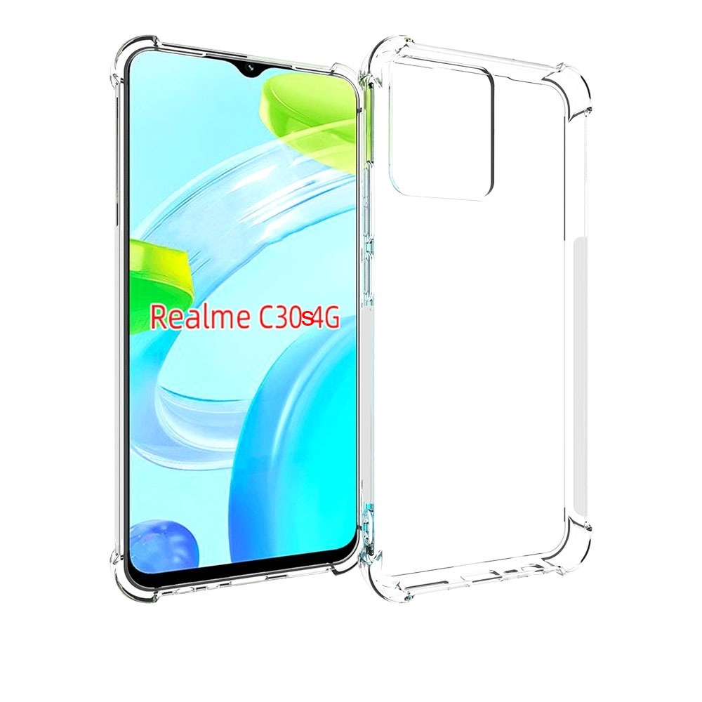เคส realme C30s แบบ TPU ใสเสริมขอบและมุมกันกระแทก