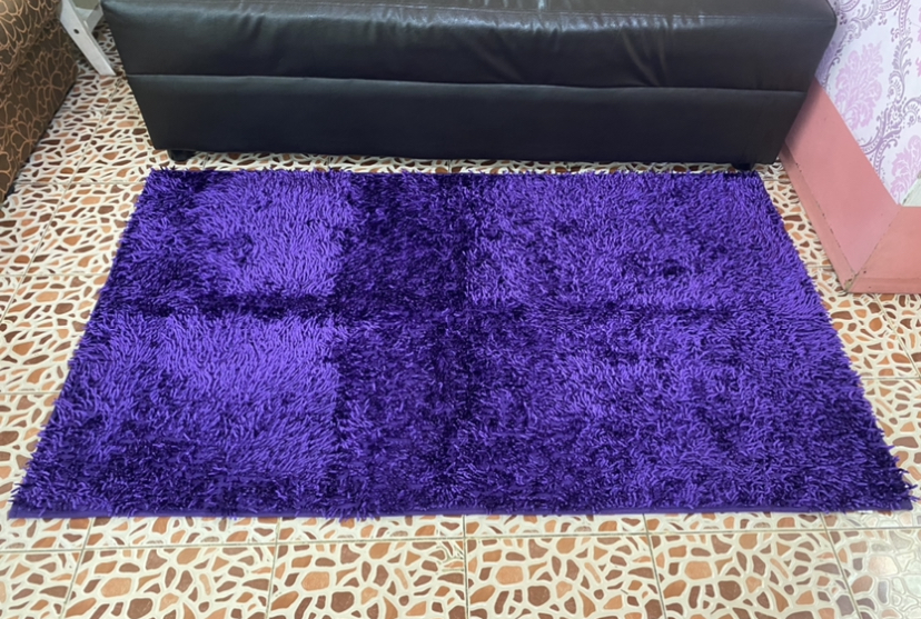 ผืนใหญ่ พรมเช็ดเท้า ไมโครไฟเบอร์ แบบเงาวาวสวยไฮโซ ขนาด 3x5 ฟุต 90x150cm