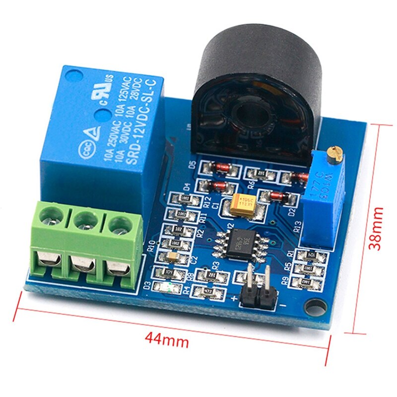 ป้องกันกระแสเกิน 5A Over-Current Detection Sensor Module with 12V Relay
