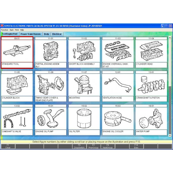 CD โปรแกรมรวม EPC TOYOTA / LEXUS PART CATALOG ตั้งแต่ปี 1980-2013