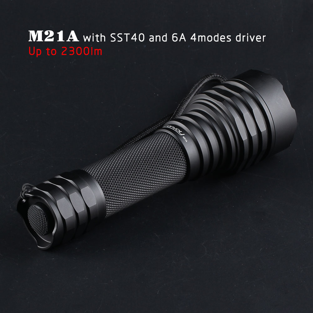 ไฟฉายแรงสูงขนาดกลาง Convoy M21A หลอด SST40 กระแส 6A 2300 LM