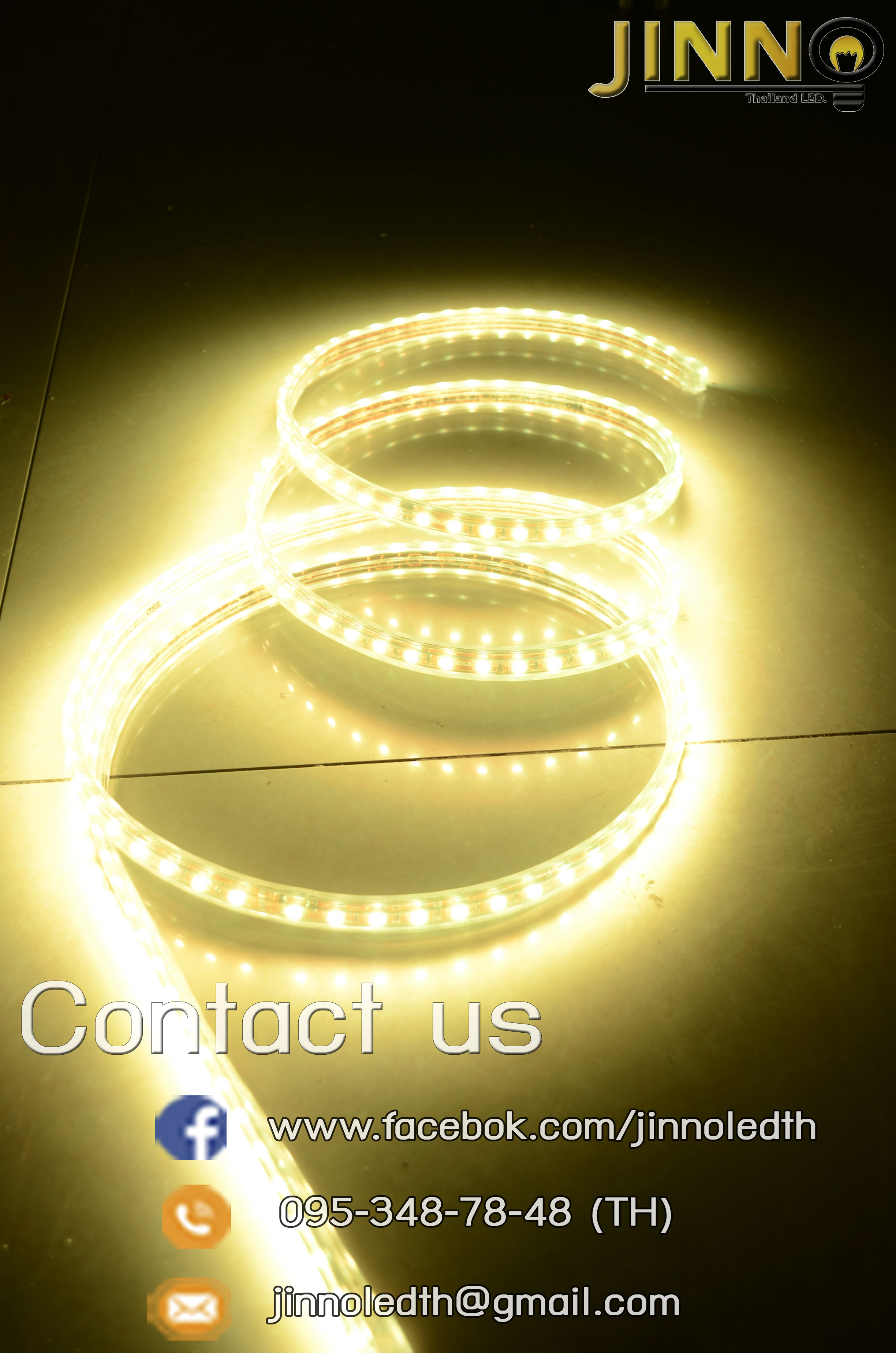 ไฟสายยาง 220v รุ่น SMD5050 60led/m