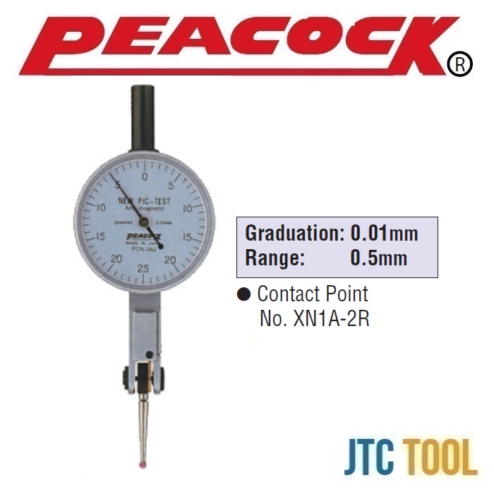 ไดอัลเทส - Dial Test Indicator Non-Electrifying&Complete Anti-Magnetic Type U Series [Brand: Peacock]